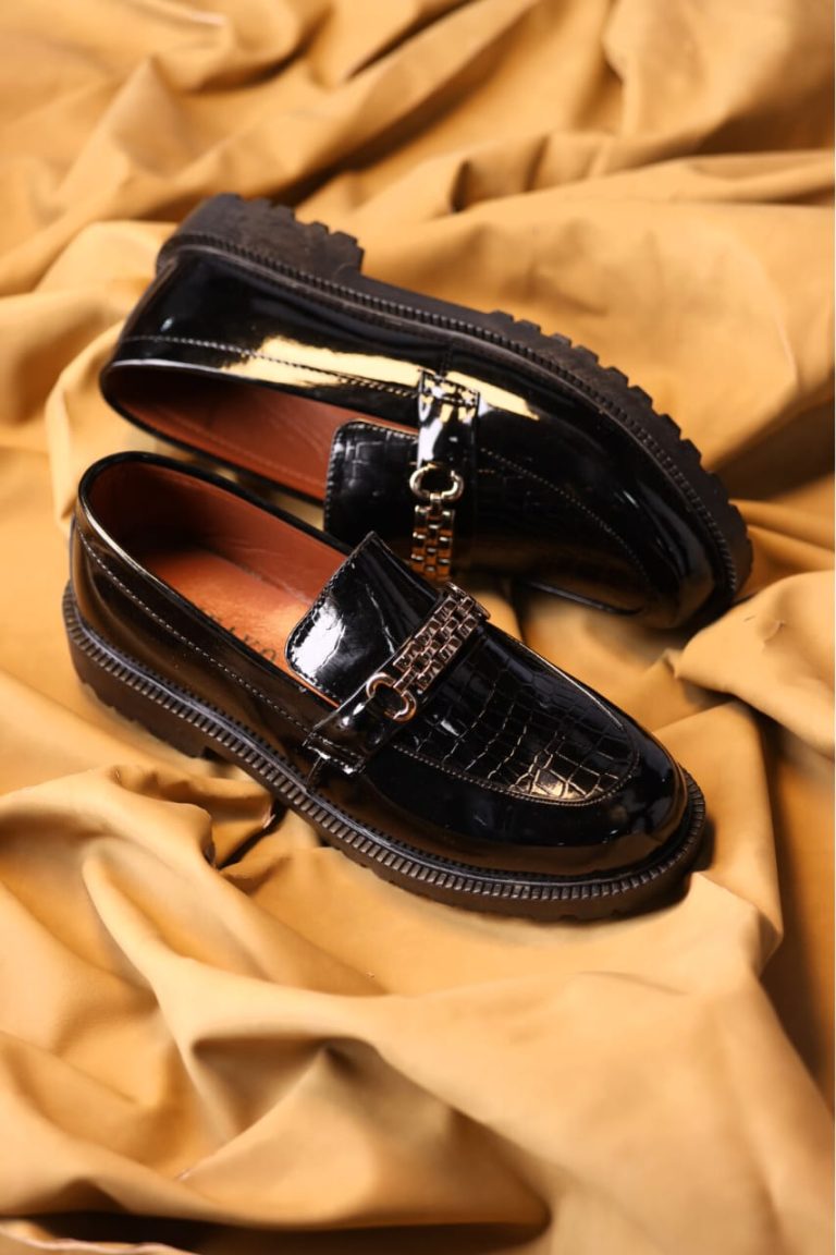 Men Premium Formal Shoes Chain Design