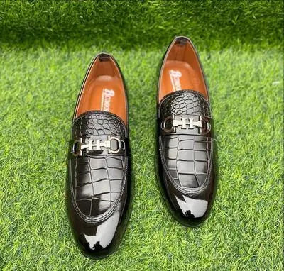 Men Patent Leather Formal Loafers