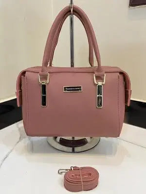 Stylish Pink Leather Hand Bag for Women - Perfect Everyday Accessory