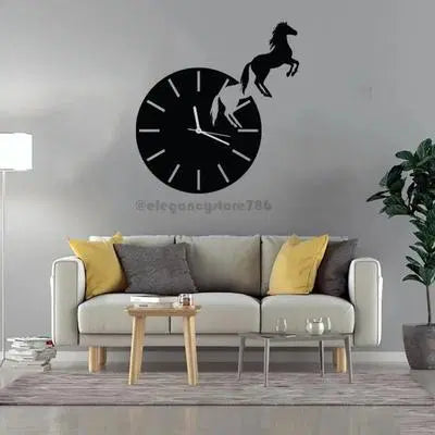 Calligraphy Art Sticker Wall Clock