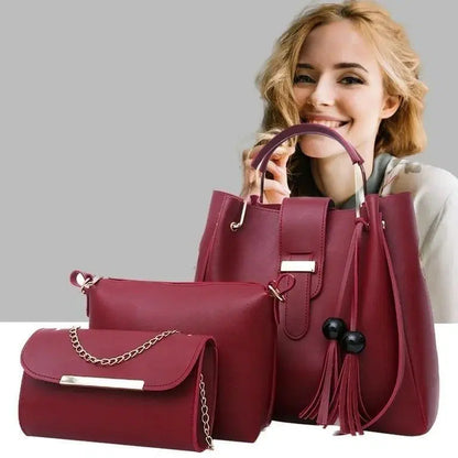 Chic Women's Leather Hand Bag