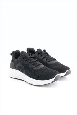 Ladies High Sole Sneakers 613, Black